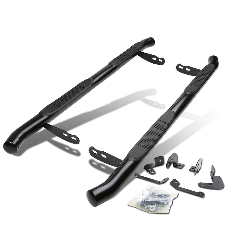 ESTRIBOS 3" - ROUND - 45 DEG - 01-07 TOYOTA HIGHLANDER / 04-06 LEXUS RX330 - BLACK