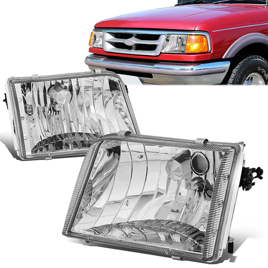 FAROS 93-97 FORD RANGER 2-DOOR - 9007 LOW BEAM / HIGH BEAM - CHROME HOUSING