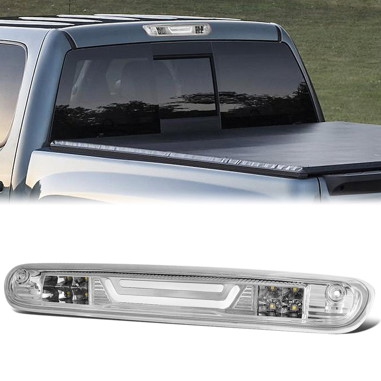 LUZ DE FRENO 07-13 CHEVY SILVERADO 1500, 1500HD, GMC SIERRA 1500, 1500HD / 07-14 SILVERADO 2500, 3500, HD MODELS, GMC SIERRA 2500, 3500, HD MODELS / 09-10 HUMMER H3T - 3D - LED - CHROME