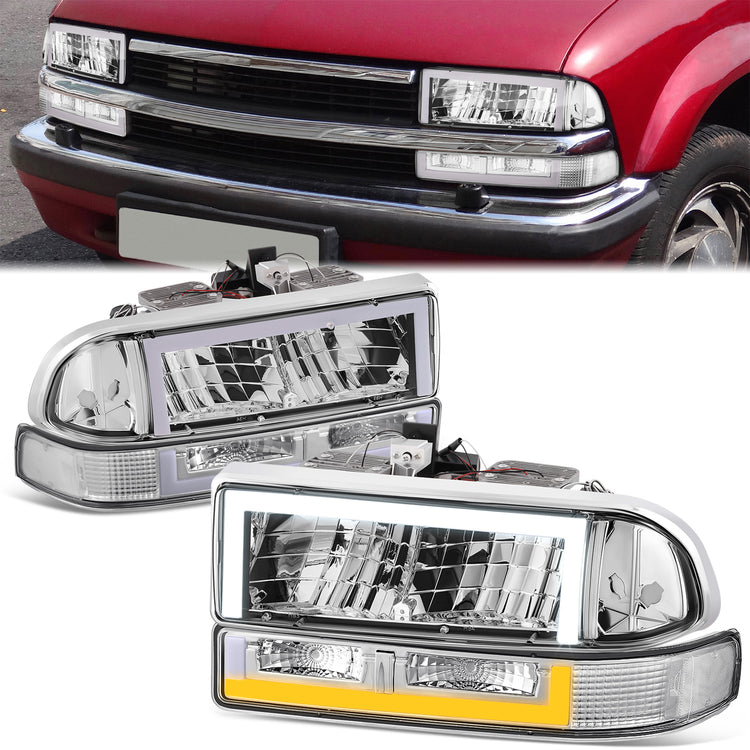 FAROS CLEAR LENS,CLEAR REFLECTOR,CHROME HOUSING,4PCS,LED BAR