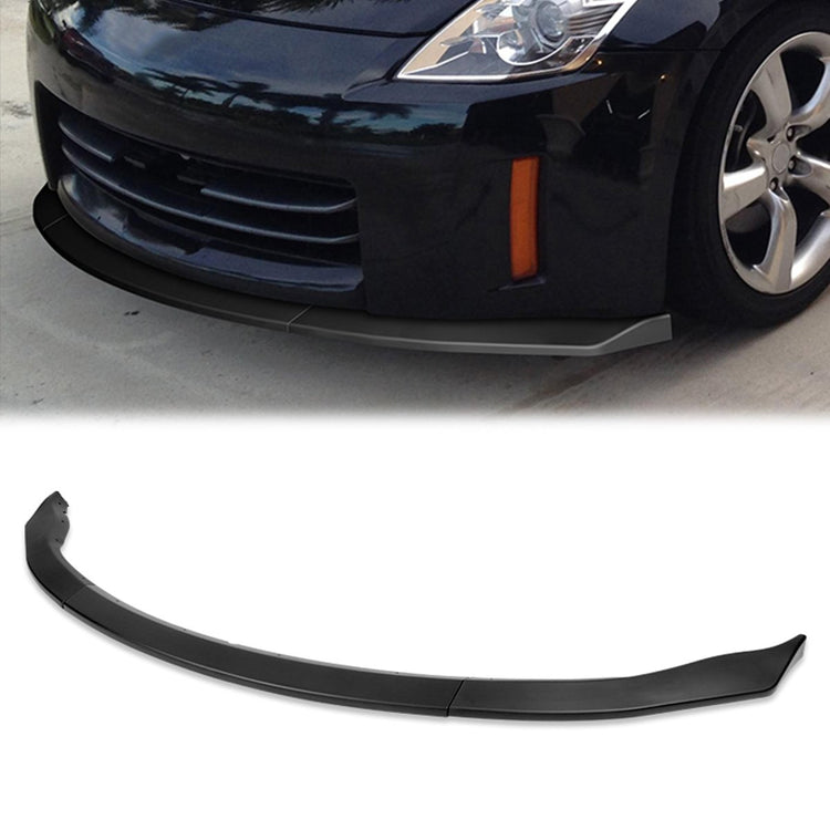 LIP FRONTAL 06-09 NISSAN 350Z - REQUIRES DRILLING BUMPER FOR INSTALLATION - 3PC - MATTE BLACK