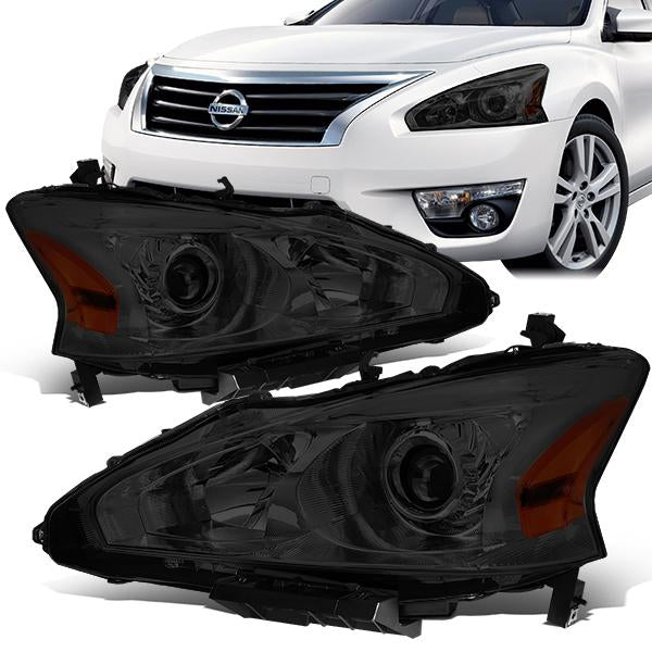 FAROS 13-15 NISSAN ALTIMA - H11 LOW BEAM / H9 HIGH BEAM - SMOKE HOUSING / AMBER CORNER