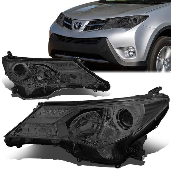 FAROS 13-15 TOYOTA RAV4 - PROJECTOR - H11 LOW BEAM / 9005 HIGH BEAM / 3457A TURN SIGNAL - SMOKE HOUSING / CLEAR CORNER