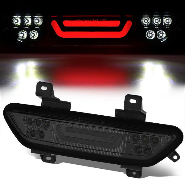 LUZ DE FRENO 15-18 FORD MUSTANG - REQUIRES WIRING INTO EXISTING REVERSE / TAIL LIGHTS - 3D - LED - CHROME