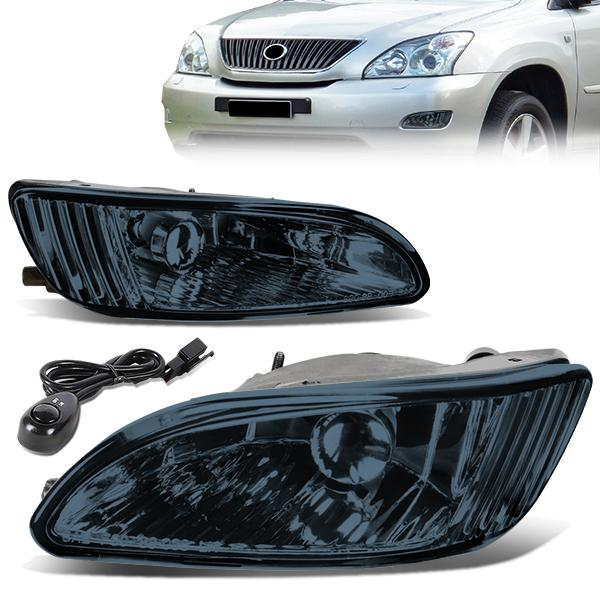 FAROS DE NIEBLA 04-06 LEXUS RX330 / 07-09 LEXUS RX350 4-DOOR - W/ SWITCH - 9006 BULB - SMOKE