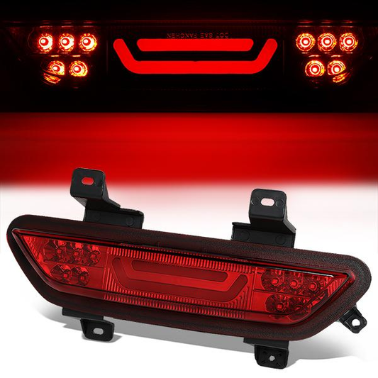 LUZ DE FRENO 15-18 FORD MUSTANG - REQUIRES WIRING INTO EXISTING REVERSE / TAIL LIGHTS - 3D - LED - RED