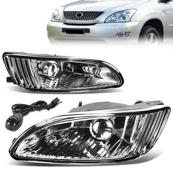 FAROS DE NIEBLA 04-06 LEXUS RX330 / 07-09 LEXUS RX350 4-DOOR - W/ SWITCH - 9006 BULB - CLEAR