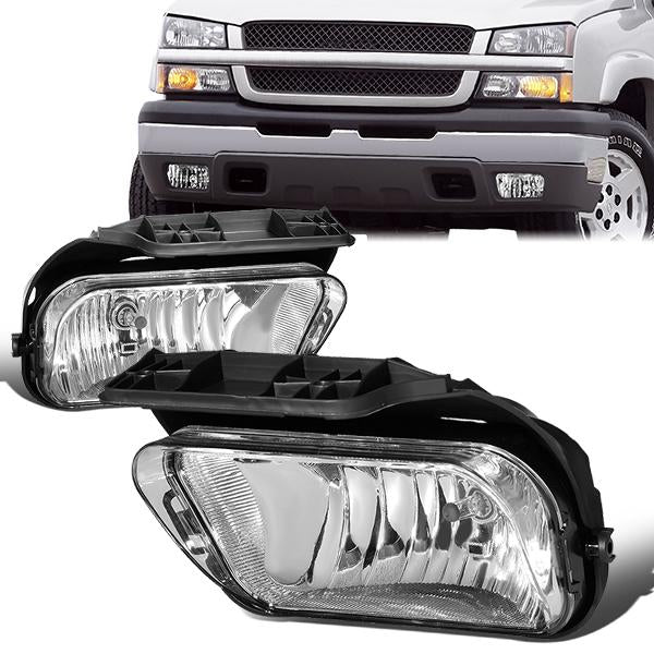 FAROS DE NIEBLA 04-06 CHEVY SILVERADO 1500, 2500, 3500 (2004 MODELS STARTING FROM JAN 2004 ONLY) / 2007 CHEVY SILVERADO 1500, 2500, 3500, HD, CLASSIC MODELS - CLEAR