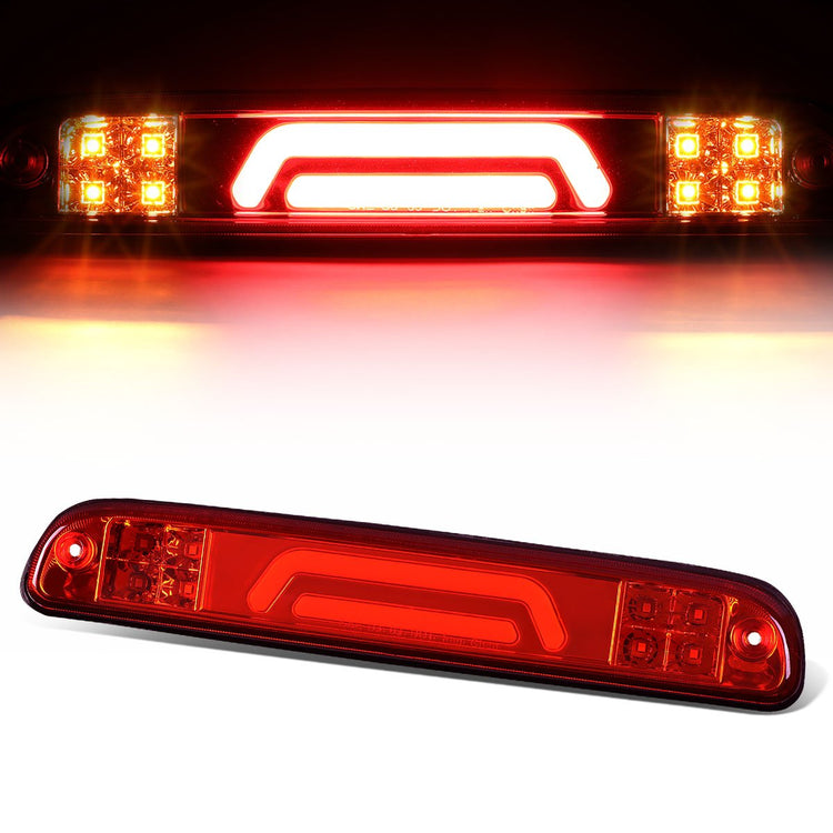 LUZ DE FRENO 93-11 FORD RANGER / 99-16 FORD F-250, F-350, F-450, F-550 SUPER DUTY / 95-03 MAZDA B2300, B3000, B4000 - 3D - LED - RED