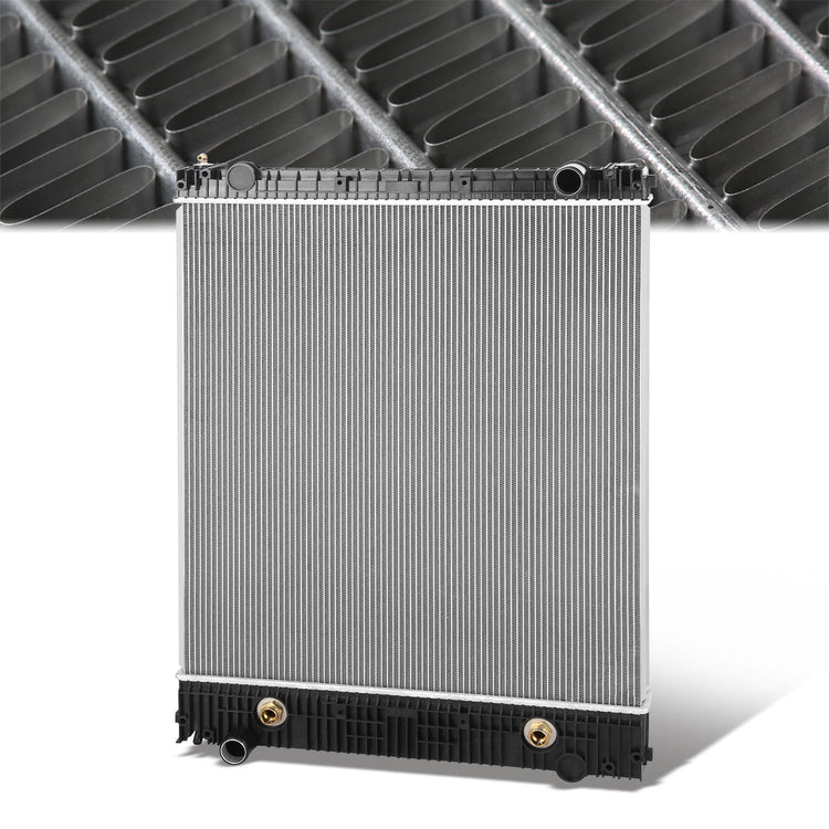 RADIADOR RADIATOR - OEM - FREIGHTLINER BUSINESS CLASS M2 2008-2012 / FREIGHTLINER M2 112 2009-2013 / FREIGHTLINER M2 106 2008-2013 / STERLING TRUCK ACTERRA 2008-2010 - WITH DRIVER SIDE OUTLET