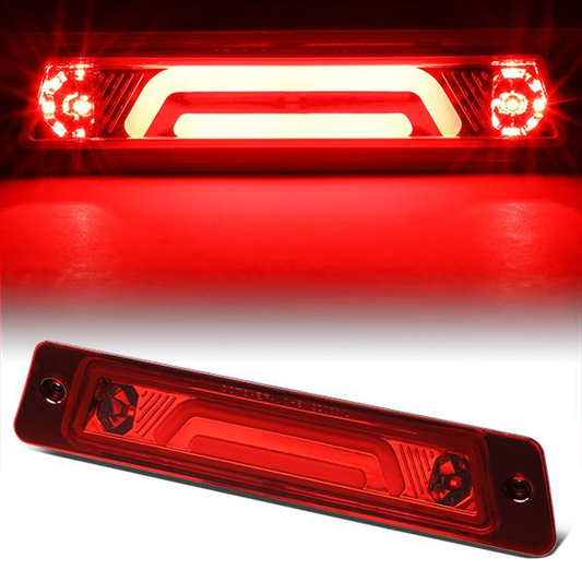 LUZ DE FRENO 87-93 FORD MUSTANG LX - FITS HATCHBACK MODELS WITH OEM SPOILER - PLUGS INTO FACTORY BULB SOCKET - 3D - LED - RED