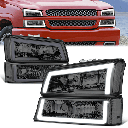 FAROS 03-06 CHEVY SILVERADO 1500, 2500, 2500HD, 3500, 3500HD, CHEVY AVALANCHE 1500, 2500 / 2007 SILVERADO 1500, 1500HD, 2500HD, 3500 CLASSIC - FITS AVALANCHE MODELS WITHOUT FACTORY CLADDING ONLY - REQUIRES WIRING TO EXISTING VEHICLE WIRING HARNESS - LED