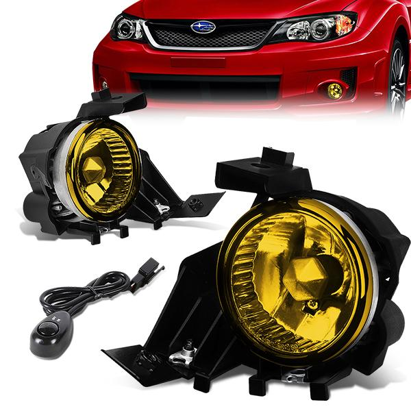 FAROS DE NIEBLA 08-11 SUBARU IMPREZA , WRX 4-DOOR - DOES NOT FIT STI MODELS - W/ SWITCH - 9006 BULB - AMBER