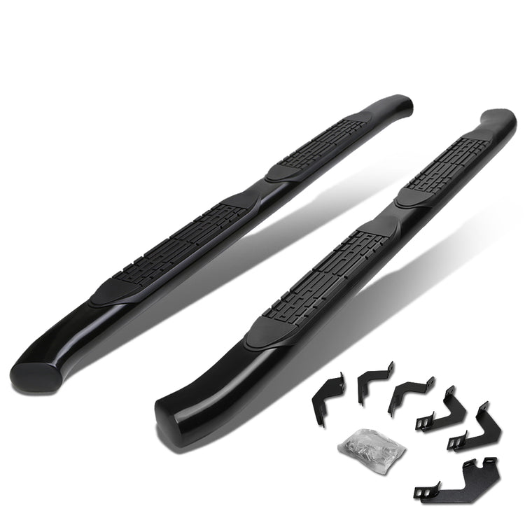 ESTRIBOS 4" - OVAL - 45 DEG - 05-15 TOYOTA TACOMA - ACCESS CAB - BLACK