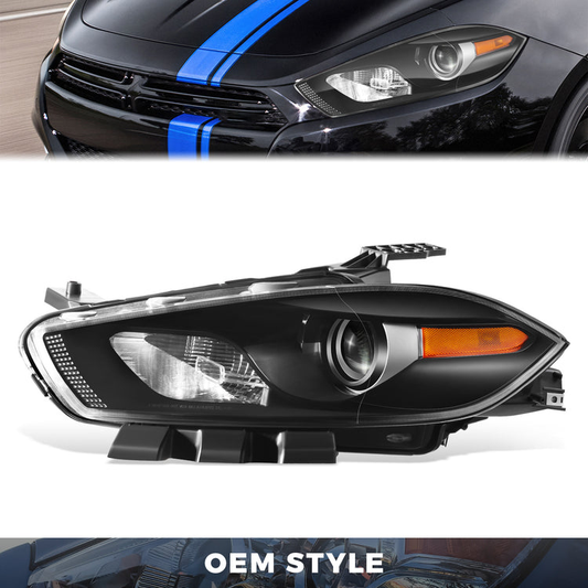 FAROS OE STYLE - 13-16 DODGE DART - BLACK HOUSING - LEFT SIDE