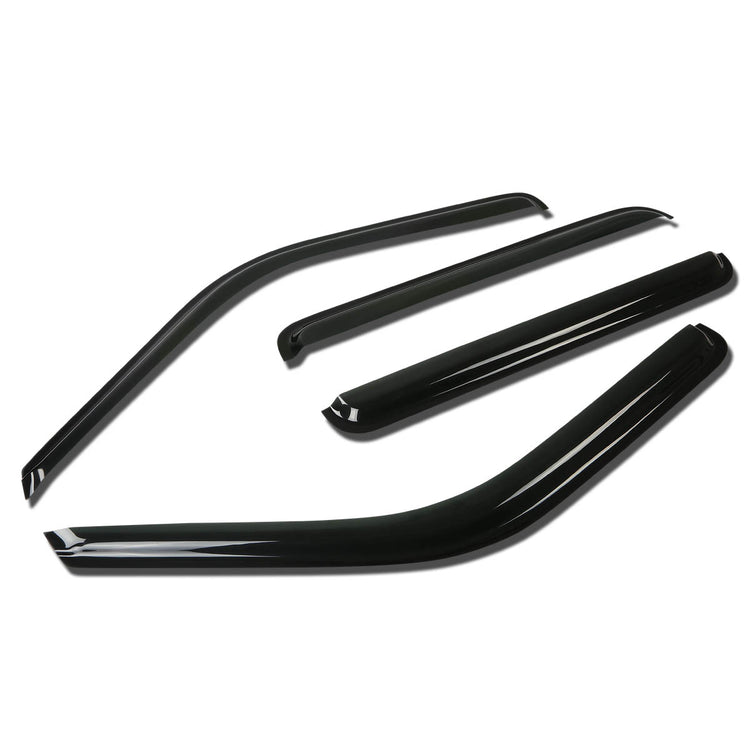 PROTECTOR DE VENTANA WINDOW VISORS - 95-99 GMC YUKON/ 92-99 CHEVY SUBURBAN/ 92-2000 CHEVY PICKUP/ 92-97 K3500 SIERRA - 4PCS - CREW CAB - DARK SMOKE