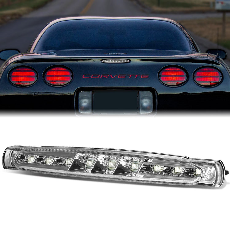 LUZ DE FRENO 97-04 CHEVY CORVETTE C5 - LED - CHROME