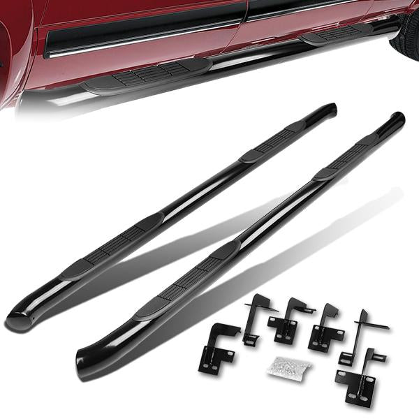 ESTRIBOS 3" - ROUND - STRAIGHT - 19-20 DODGE RAM 1500 - EXTENDED CAB - BLACK