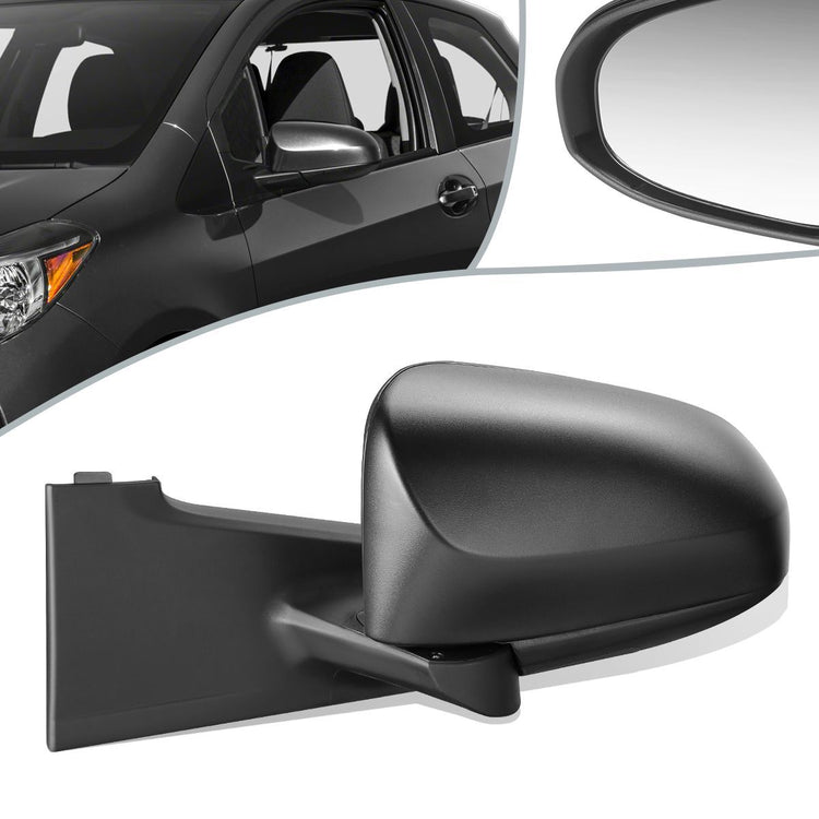 RETROVISOR MIRROR - OEM - 12-14 TOYOTA YARIS HATCHBACK - POWERED - HEATED - TEXTURED - BLACK - LEFT