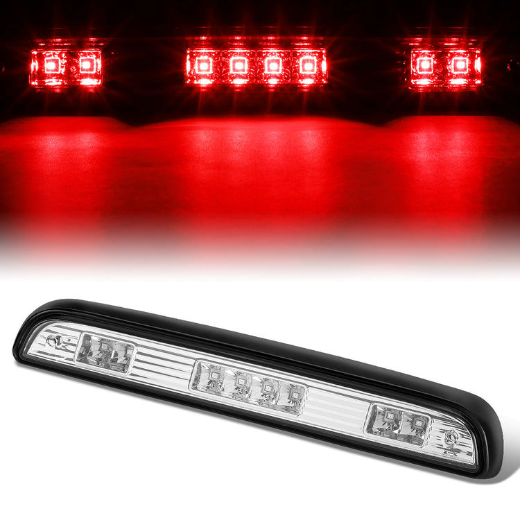 LUZ DE FRENO 92-96 FORD F-150, BRONCO / 92-97 F-250, F-350 - FITS MODELS WITHOUT REAR CARGO LIGHT - LED - CHROME