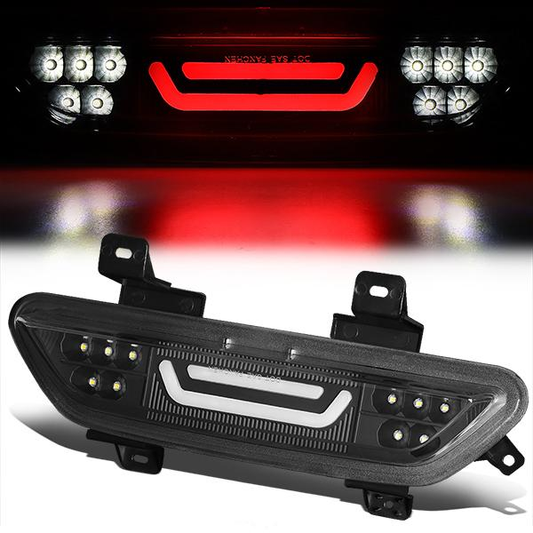 LUZ DE FRENO 15-18 FORD MUSTANG - REQUIRES WIRING INTO EXISTING REVERSE / TAIL LIGHTS - 3D - LED - BLACK