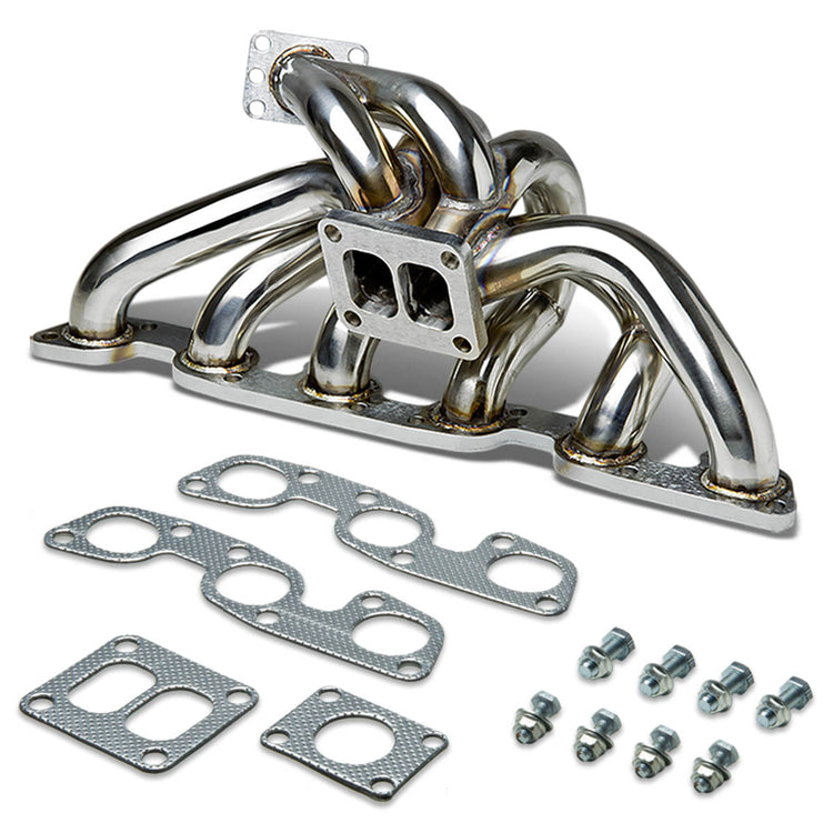 TURBO MANIFOLD TURBO MANIFOLD - SS - 89-02 NISSAN SKYLINE GT-R / GT-R BN-R32 / R33 / R34 RB26DET - T4 FLANGE - TOP MOUNT - I10-3