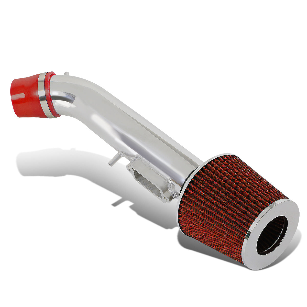 FILTRO DE AIRE ALTO FLUJO 98-00 LEXUS GS300 - 3.00" - SHORT RAM - POLISHED PIPE - RED FILTER