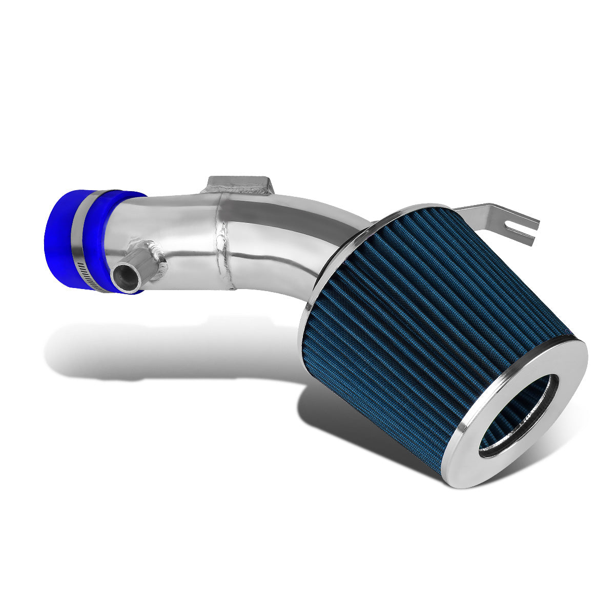 FILTRO DE AIRE ALTO FLUJO 3.00" - SHORT RAM - 07-12 NISSAN ALTIMA 3.5L V6 L32A - BLUE FILTER - POLISHED PIPE