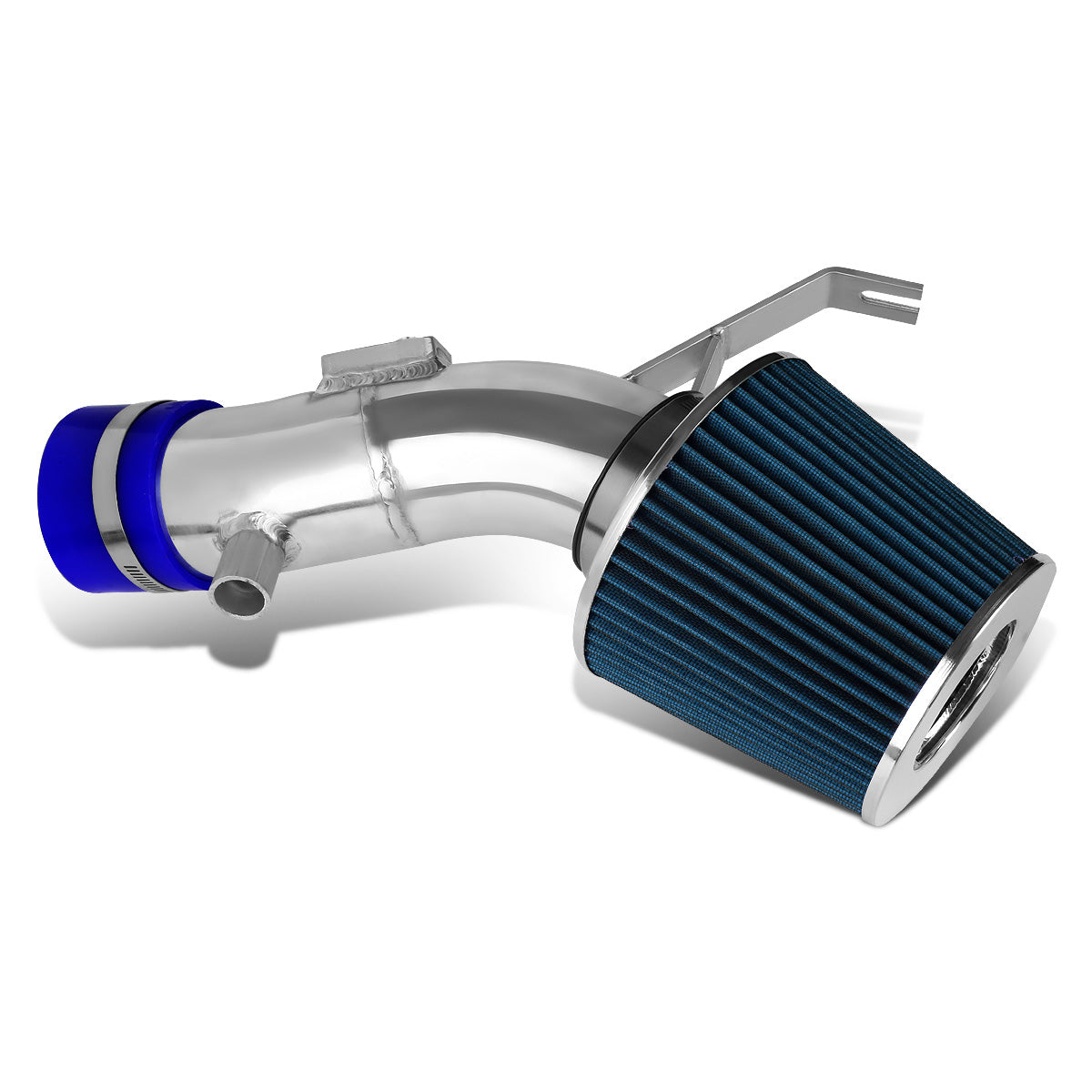 FILTRO DE AIRE ALTO FLUJO 3.00" - SHORT RAM - 07-12 NISSAN ALTIMA 3.5L V6 L32A - BLUE FILTER - POLISHED PIPE