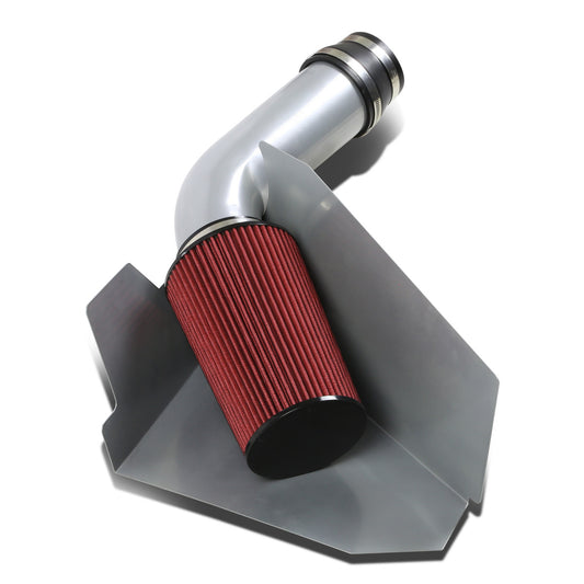 FILTRO DE AIRE ALTO FLUJO HEAT SHIELD - 96-00 CHEVY C/K-SERIES / YUKON / TAHOE 5.0L / 5.7L - ALUMINUM PIPING - SILVER