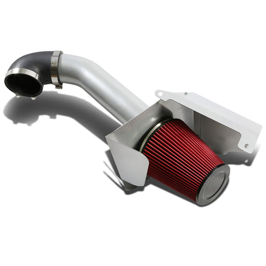 FILTRO DE AIRE ALTO FLUJO HEAT SHIELD - 07-14 SILVERADO/TAHOE/SUBURBAN/YUKON/-13 CHEVY AVALANCHE 4.8L / 5.3L / 6.0L - ALUMINUM PIPING - SILVER