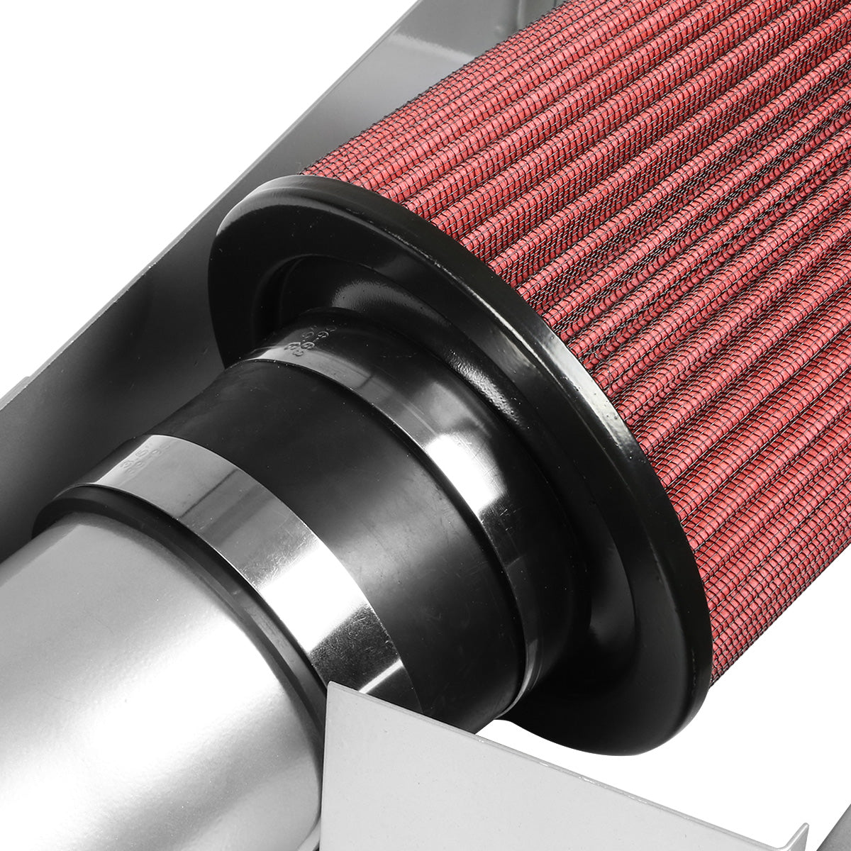 FILTRO DE AIRE ALTO FLUJO HEAT SHIELD - 05-08 DODGE MAGNUM RT/SRT8 5.7L/6.1L V8 - ALUMINUM PIPING - SILVER