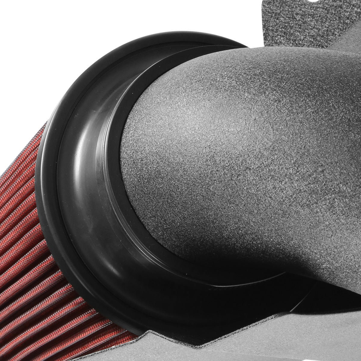 FILTRO DE AIRE ALTO FLUJO HEAT SHIELD - 99-04 FORD F-250, 350, 450 SUPER DUTY / 00-05 EXCURSION - FITS MODELS WITH 6.8L V10 ENGINE ONLY - ALUMINUM PIPING - SILVER