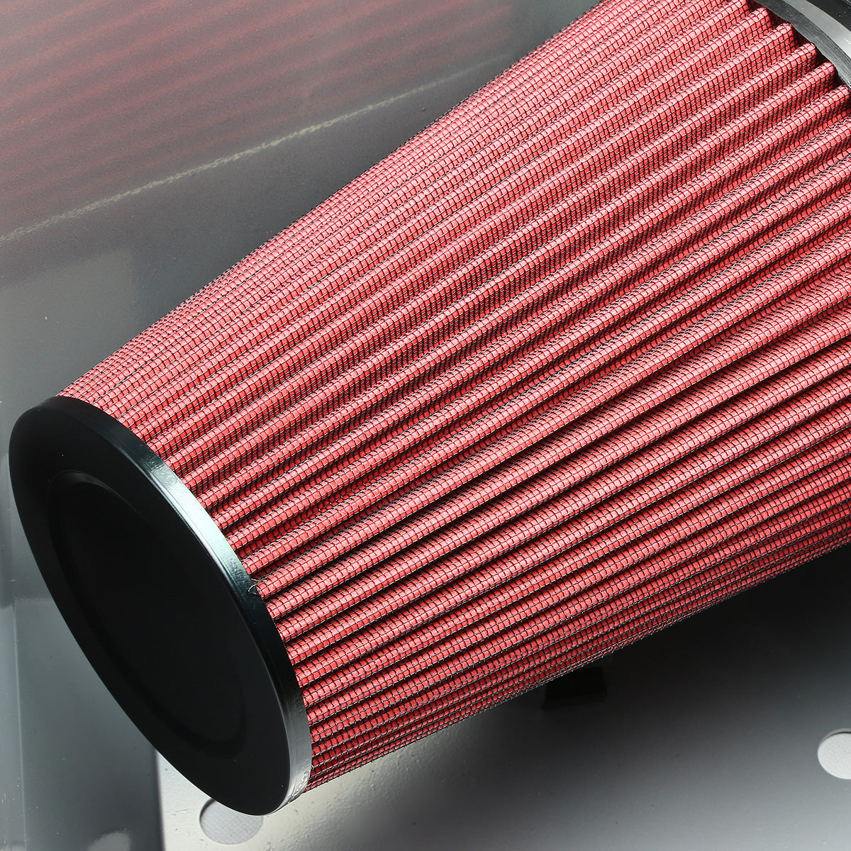 FILTRO DE AIRE ALTO FLUJO HEAT SHIELD - 94-02 DODGE RAM 5.9L L6 DIESEL TURBO - ALUMINUM PIPING - SILVER
