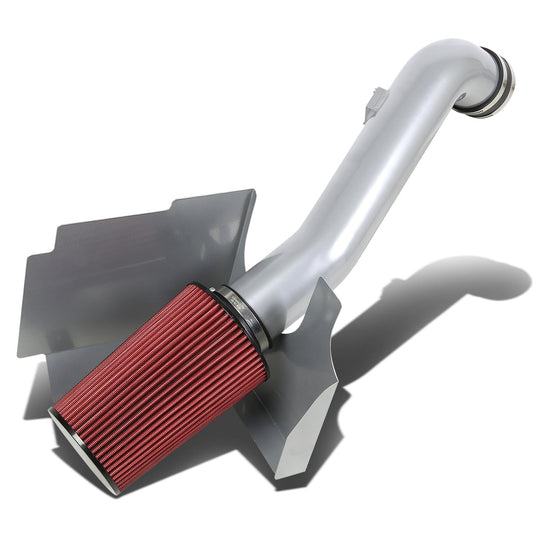 FILTRO DE AIRE ALTO FLUJO HEAT SHIELD - 01-04 CHEVY SILVERADO, SIERRA 6.6L V8 - ALUMINUM PIPING - SILVER
