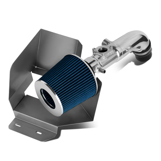 FILTRO DE AIRE ALTO FLUJO HEAT SHIELD - 02-04 TOYOTA CAMRY 4-CYL - ALUMINUM PIPING - BLUE