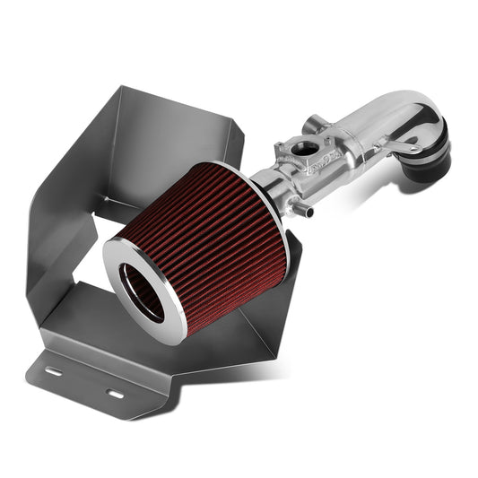 FILTRO DE AIRE ALTO FLUJO HEAT SHIELD - 02-04 TOYOTA CAMRY 4-CYL - ALUMINUM PIPING - RED
