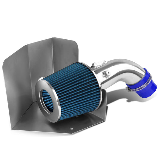 FILTRO DE AIRE ALTO FLUJO HEAT SHIELD - 07-11 TOYOTA CAMRY 4-CYL - ALUMINUM PIPING - BLUE