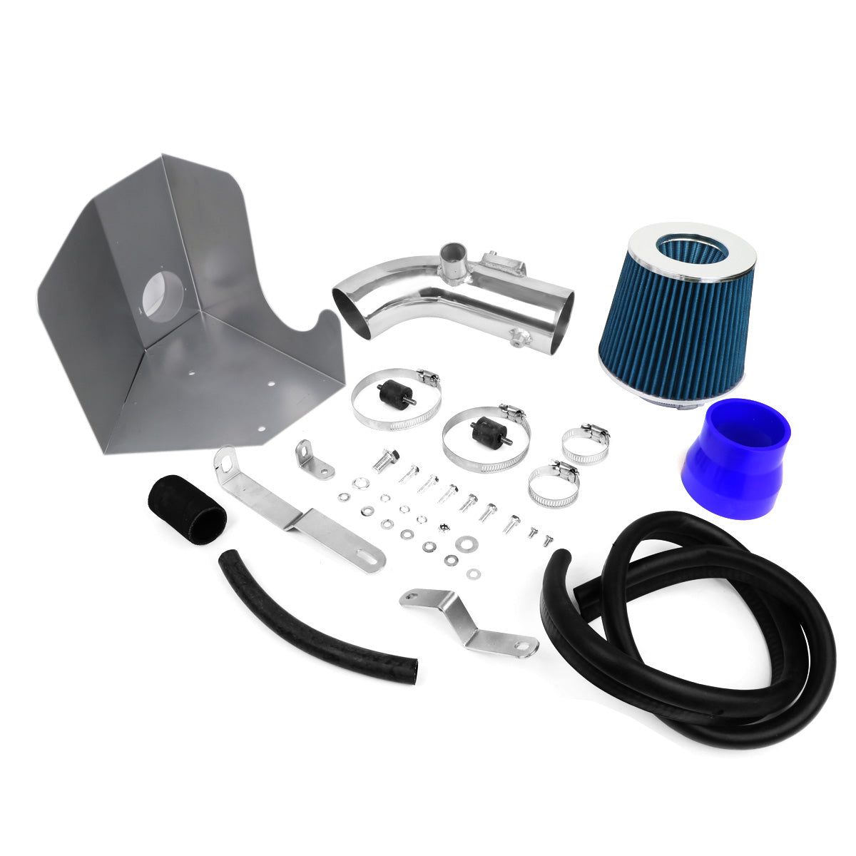 FILTRO DE AIRE ALTO FLUJO HEAT SHIELD - 07-11 TOYOTA CAMRY 4-CYL - ALUMINUM PIPING - BLUE