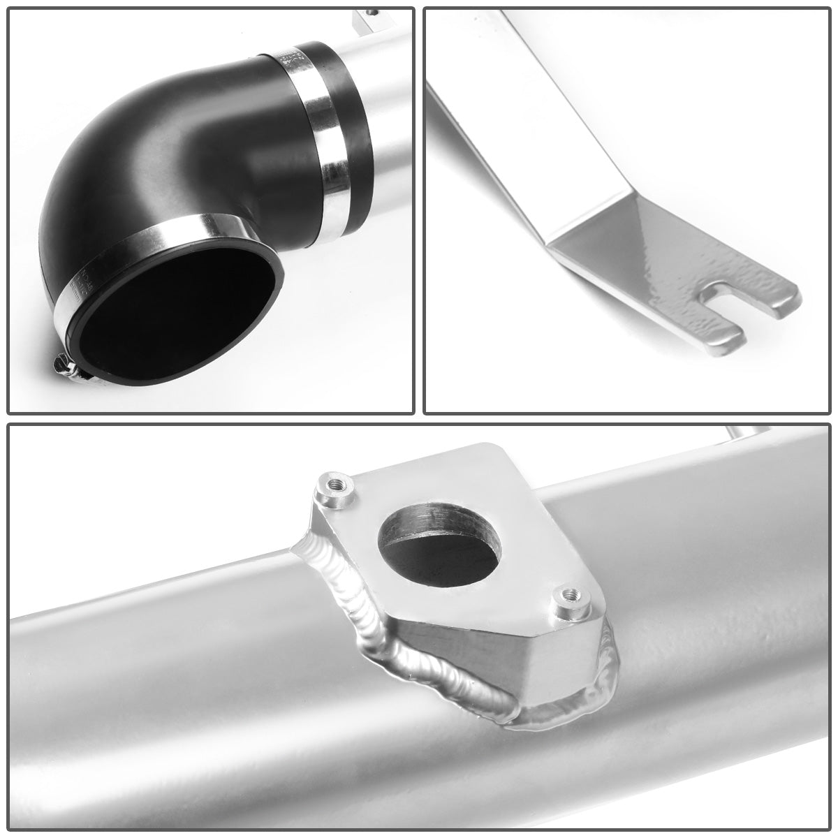 FILTRO DE AIRE ALTO FLUJO HEAT SHIELD - 00-04 TOYOTA TUNDRA 4.7L V8 / 01-04 SEQUOIA 4.7L V8 - ALUMINUM PIPING - SILVER