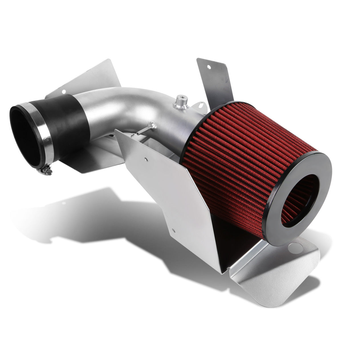 FILTRO DE AIRE ALTO FLUJO HEAT SHIELD - 03-07 VW JETTA 4-CYL - ALUMINUM PIPING - SILVER