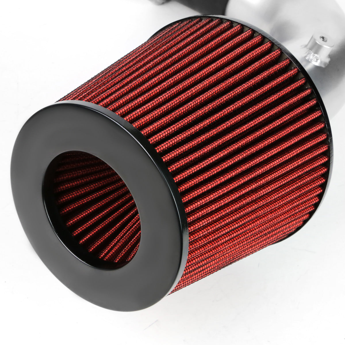 FILTRO DE AIRE ALTO FLUJO HEAT SHIELD - 03-07 VW JETTA 4-CYL - ALUMINUM PIPING - SILVER