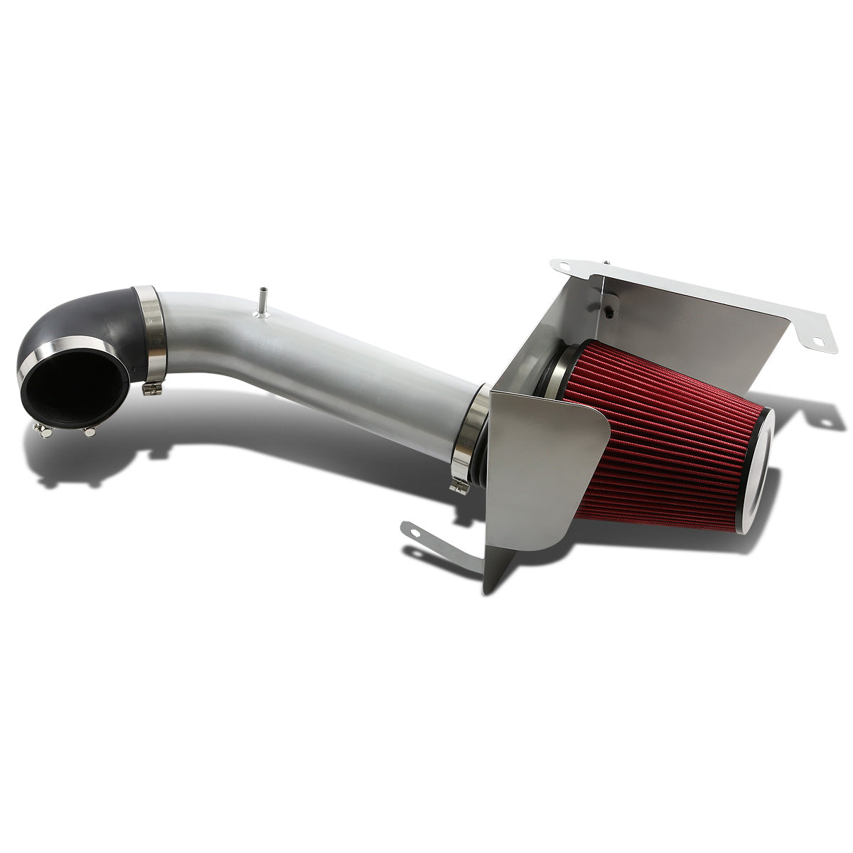 FILTRO DE AIRE ALTO FLUJO HEAT SHIELD - 07-08 YUKON/SEIRRA/TAHOE/SILVERADO/SUBURBAN/AVALANCHE/ESCALADE - ALUMINUM PIPING - SILVER