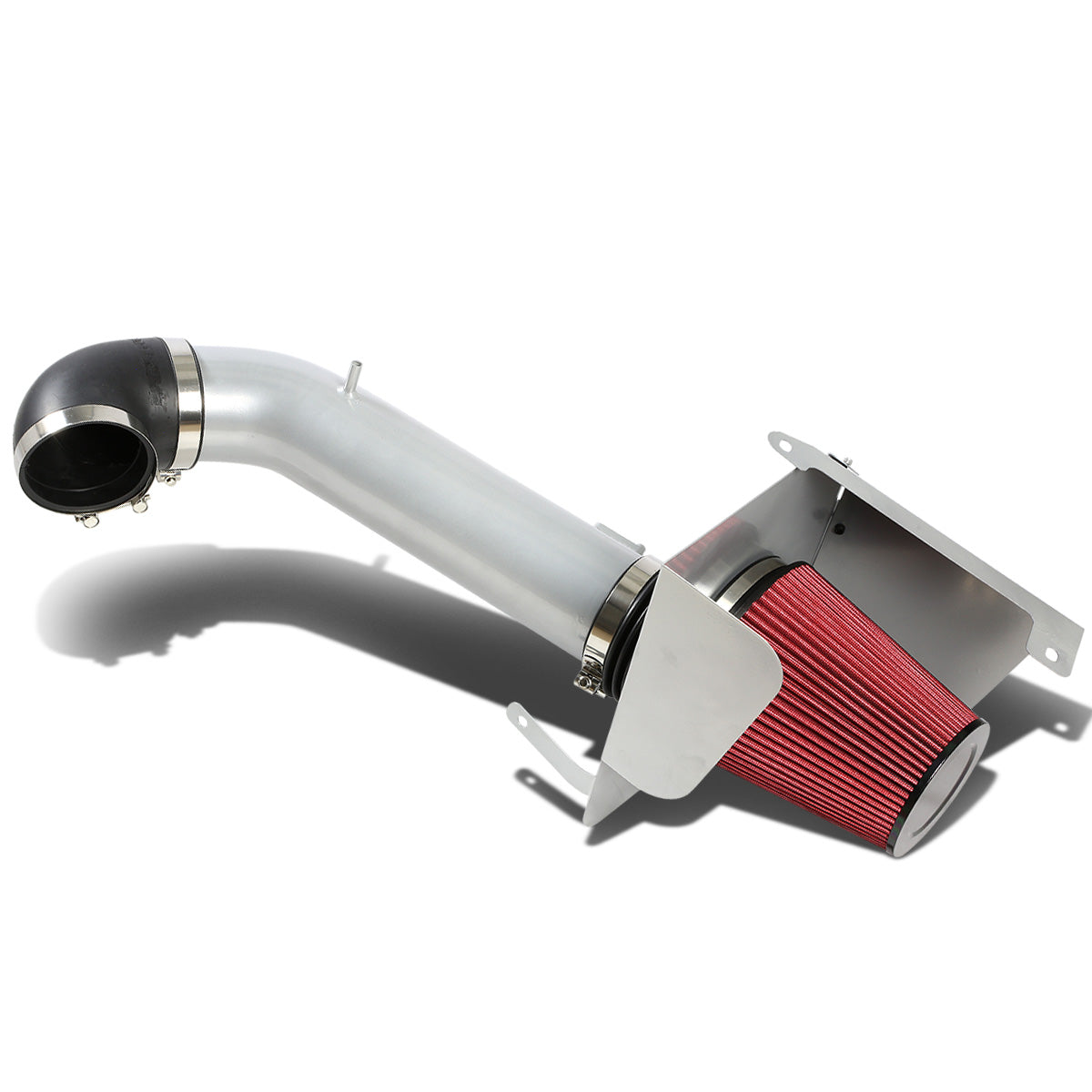 FILTRO DE AIRE ALTO FLUJO HEAT SHIELD - 09-14 CHEVROLET / GMC YUKON / SILVERADO / SIERRA / AVALANCHE V8 - ALUMINUM PIPING - SILVER