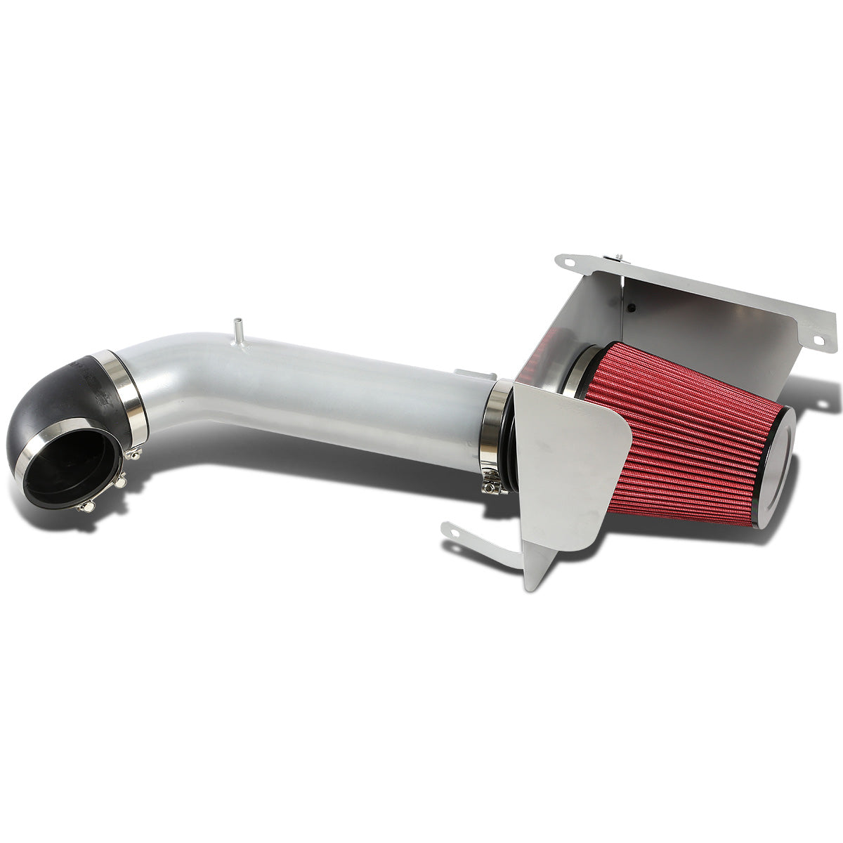 FILTRO DE AIRE ALTO FLUJO HEAT SHIELD - 09-14 CHEVROLET / GMC YUKON / SILVERADO / SIERRA / AVALANCHE V8 - ALUMINUM PIPING - SILVER