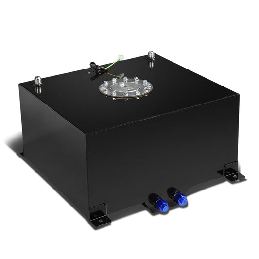 TANQUE DE GASOLINA FUEL CELL - GAS TANK WITH LEVEL SENDER - 10 GALLON - ALUMINUM - POLISHED CAP - BLACK