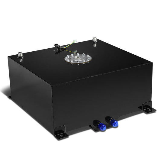 TANQUE DE GASOLINA FUEL CELL - GAS TANK WITH LEVEL SENDER - 15 GALLON - ALUMINUM - POLISHED CAP - BLACK