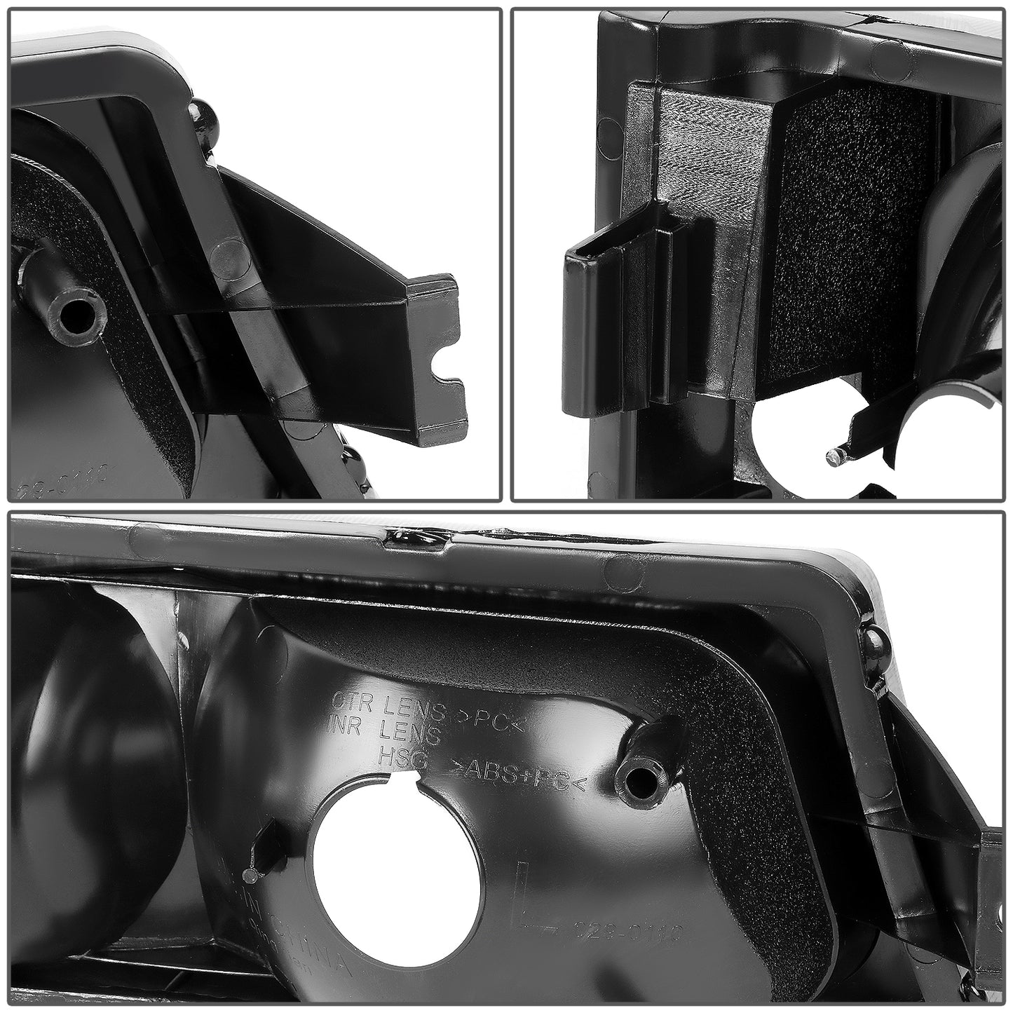 CUARTOS LUZ 03-06 CHEVY AVALANCHE 1500, 2500, SILVERADO 1500, 2500, 3500, 1500 HD, 2500 HD / 2007 SILVERADO 1500, 1500 HD, 2500 HD, 3500 CLASSIC - FITS MODELS WITHOUT FACTORY CLADDING ONLY - 2PC - SMOKE / CLEAR CORNER