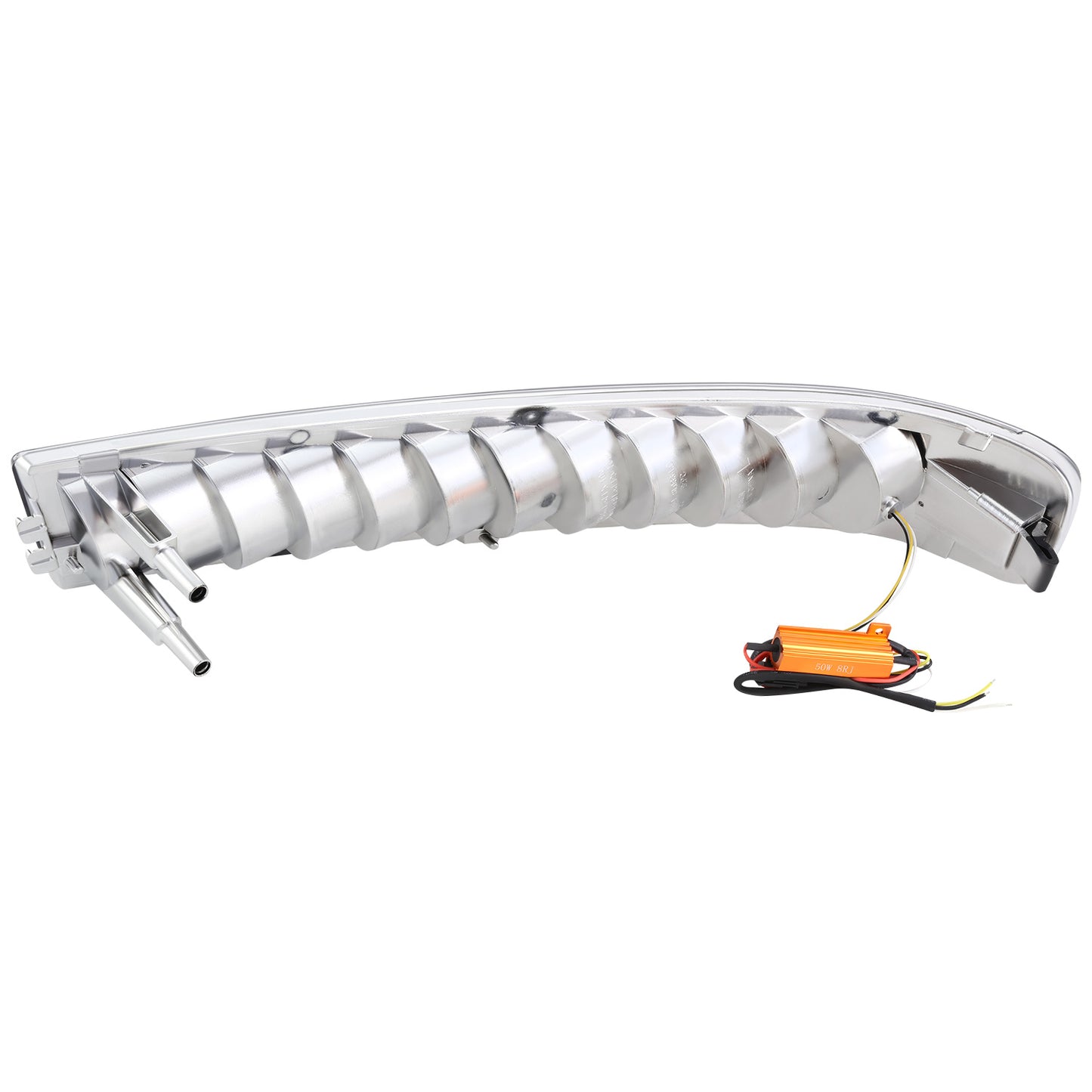 CUARTOS LUZ CHEVROLET EXPRESS 1500 2003-2014 / CHEVROLET EXPRESS 2500 2003-2023 / CHEVROLET EXPRESS 3500 2003-2023 / GMC SAVANA 1500 2003-2014 / GMC SAVANA 2500 2003-2023 / GMC SAVANA 3500 2003-2023 - FULL LED RUNNING / TURN SIGNAL LIGHT - CHROME HOUSING