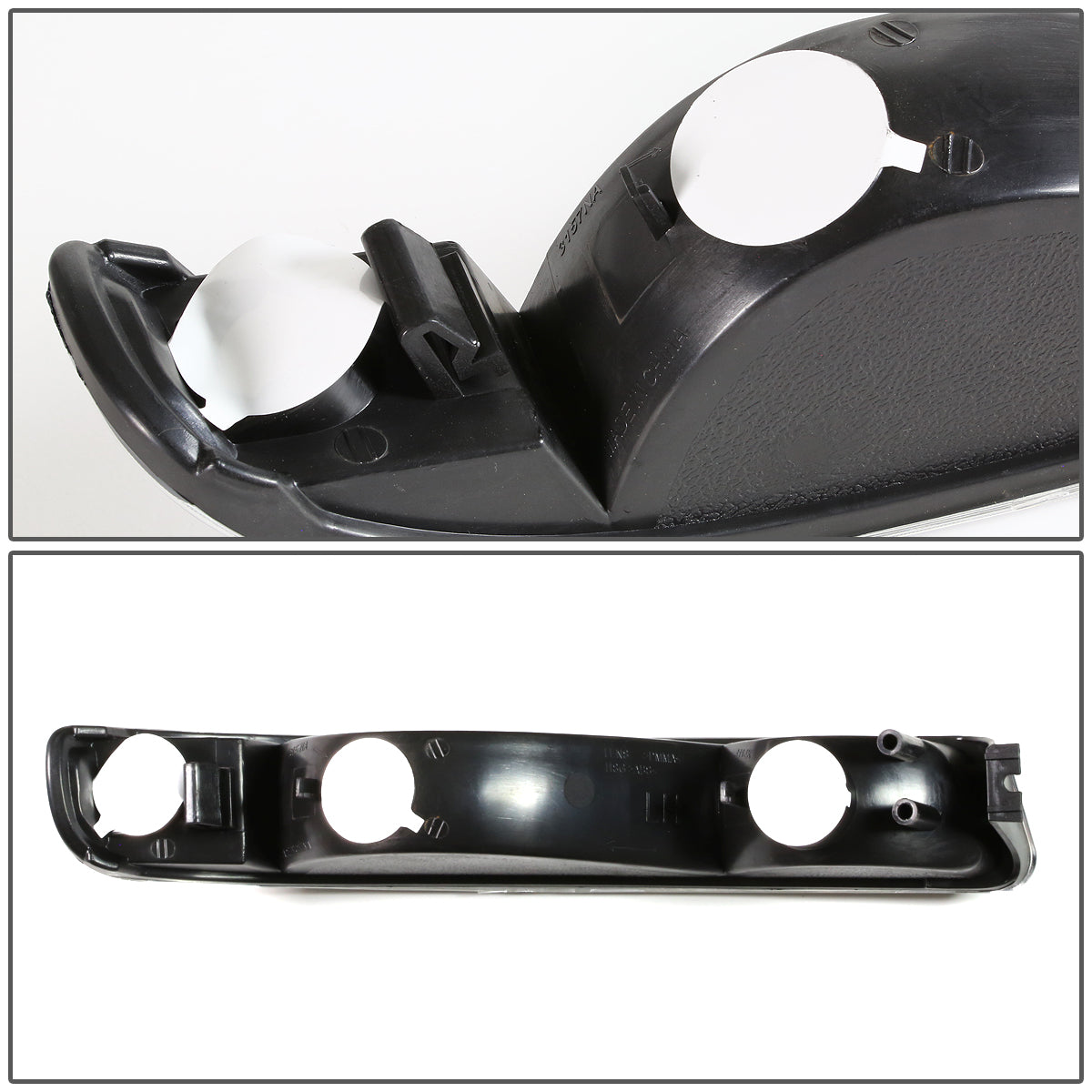 CUARTOS LUZ 99-06 GMC SIERRA 1500, 2500, 3500 AND HD MODELS / 2007 SIERRA 1500, 2500, 3500 AND HD MODELS CLASSIC ONLY / 00-06 YUKON 1500, 2500 - DOES NOT FIT C3 OR DENALI MODELS - 2PC - BLACK / CLEAR CORNER